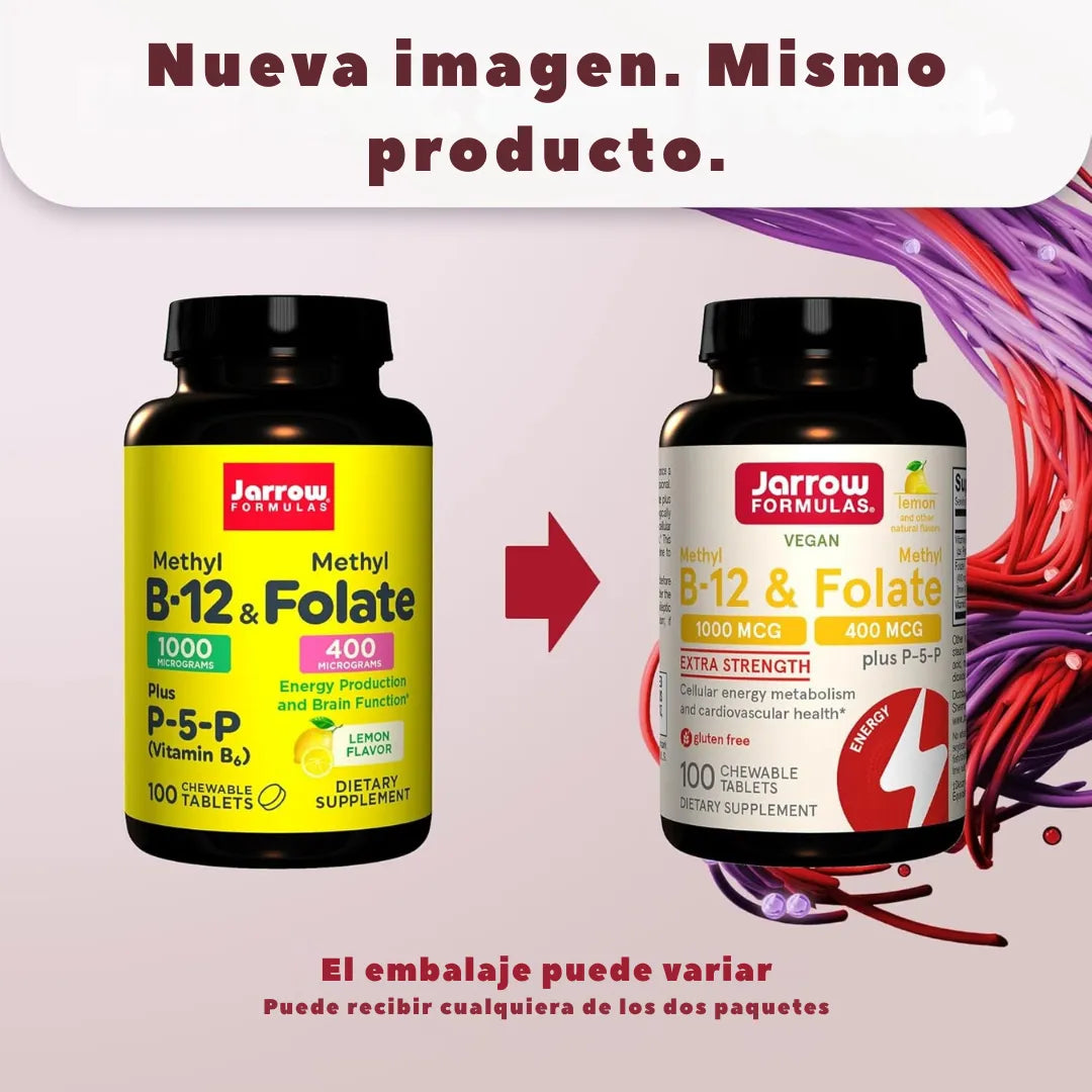 Metilo B12/ Folato Vitamina Jarrow