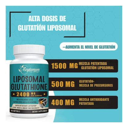 Glutatión Liposomal con Ácido Hialurónico y Resveratrol