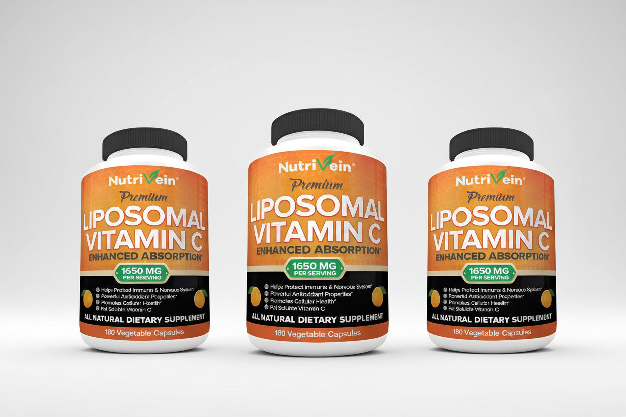 Vitamina c liposomal 1650 mg pack 3 apoyo inmune