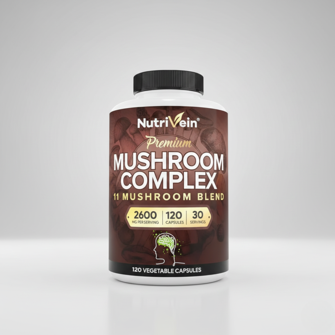 Nutrivein Complejo de Hongos Premium 2600 mg