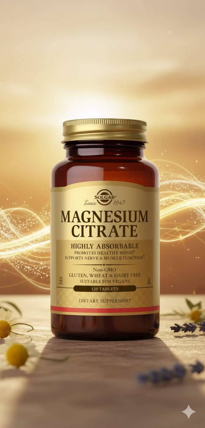 Citrato de Magnesio Solgar – 120 tabletas