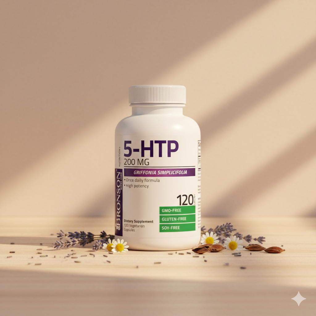 5-HTP Bronson 200 mg – 120 Cápsulas Vegetarianas