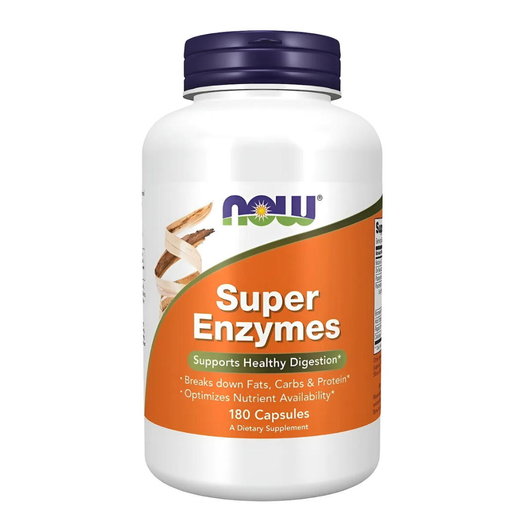 Now Super Enzymas Digestivas 180 Capsulas