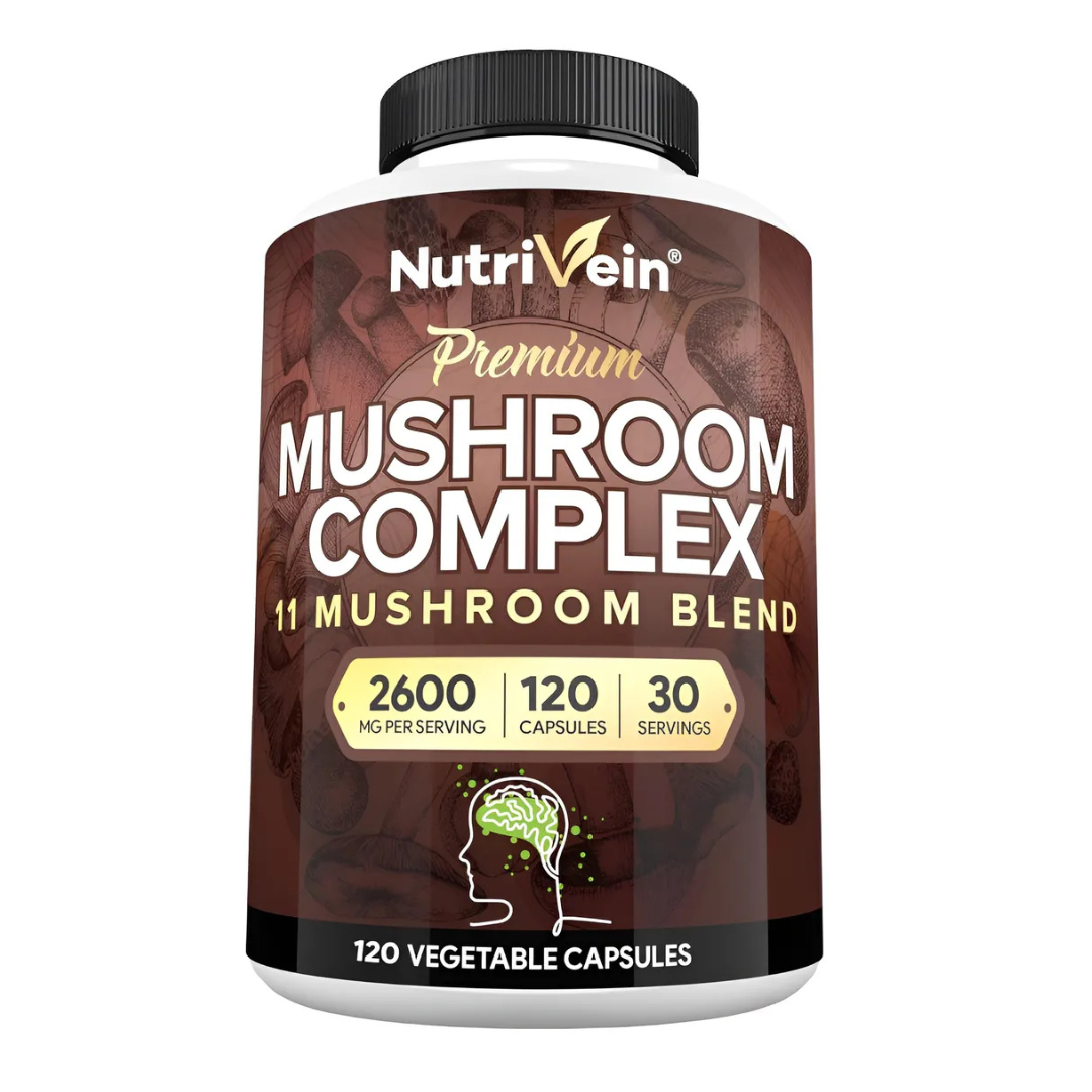 Nutrivein Complejo de Hongos Premium 2600 mg