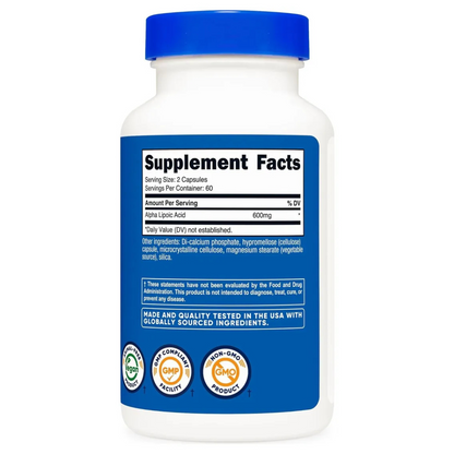 Acido Alfa Lipoico 600 Mg