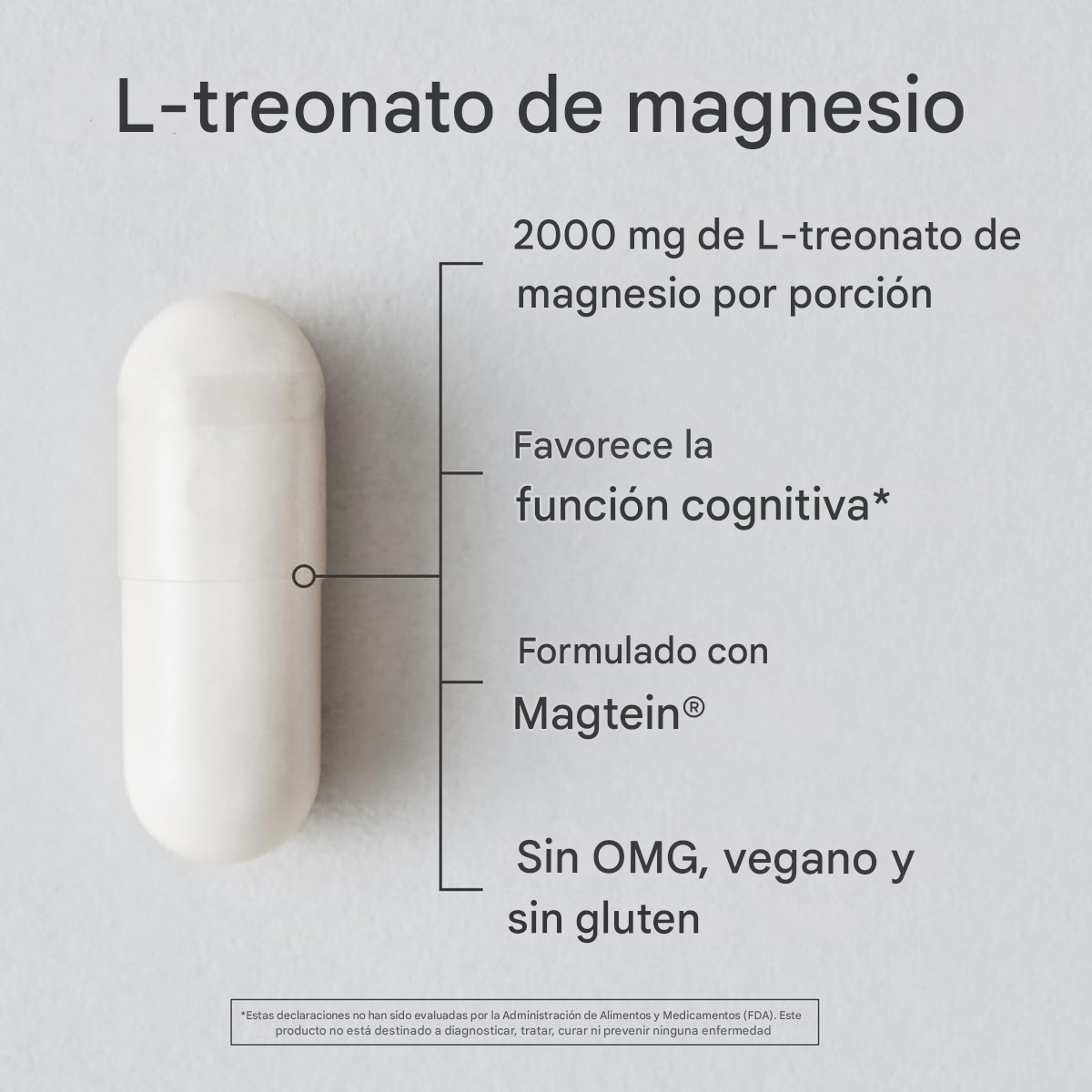 Cápsulas de L-treonato de magnesio