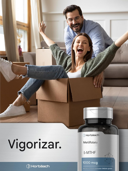 Folato de metilo 1000 mcg 200 cápsulas apoyo metabólico
