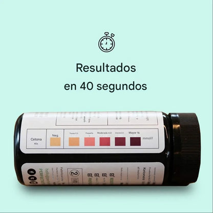 Tiras Reactivas para Cetosis – Cetona Keto-Mojo