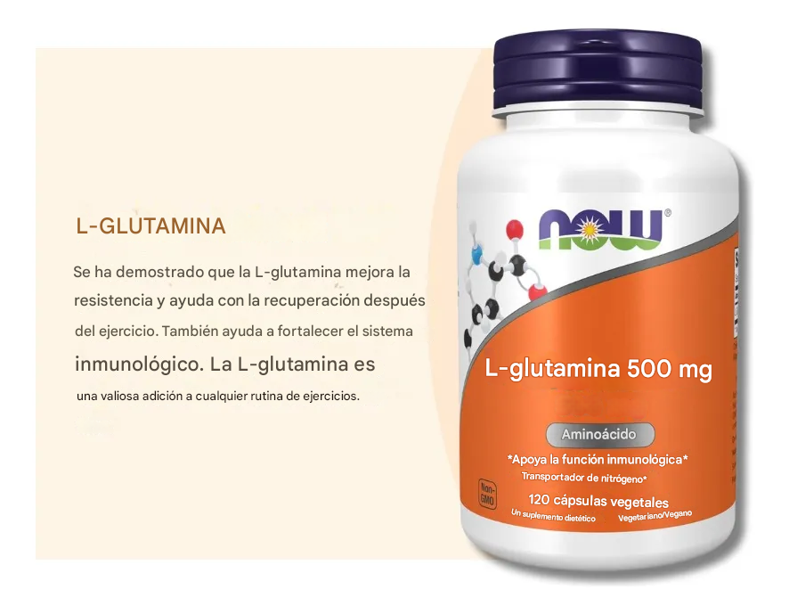 L- Glutamina (500 G) 100% Glutamina Pura
